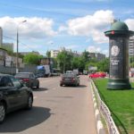 Загородный 5-й проезд, пересечение с Большой Черемушкинской улицей, дом 1    ТЦ «Наш Дом», ТЦ «Капитолий», пиллар 1,4х3,0, Статика, сторона A