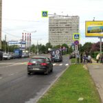 Героев  Панфиловцев улица, дом 8, до пересечения с улицей Фомичевой    Русский Банк Развития, автошкола, магазин «Джинсы брюки», билборд 6х3, Статика, сторона A