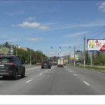 Енисейская ул.,  четная сторона, 140 м до Х с пр-дом Шокальского (светофор), билборд 6х3, Статика, сторона A