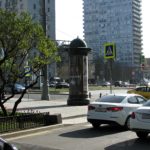 Житная  улица, дом 10 (Н. Арбат ул., х с Новинским б-ром)    японский ресторан «Yoko», гостиница «Marriott»,  цветочный бутик «Ivan da Mariya», Российский научный центр  медицинской реабилитации и курортологии, пиллар 1,4х3,0, Статика, сторона C
