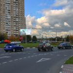 Знаменские  Садки ул. в.1В с.1 (на газоне, в круге), билборд 6х3, Статика, сторона B