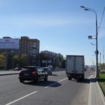 Аминьевское  шоссе 36 (70 м после пересечения с улицей Ватутина, разделительный газон), суперсайт 5х12, Статика, сторона B